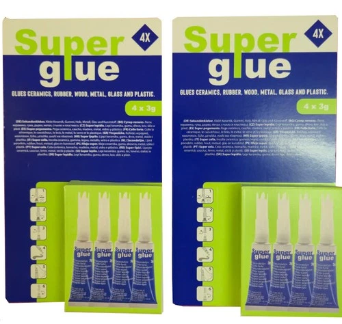 4 x 3g 8x4g Super Glue Transparent EXTRA STRONG All Purpose Glue Super Glue