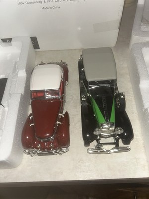 National Motor Museum Mint 1934 Duesenberg & 1937 Cord 812 Supercharged NIB Cars