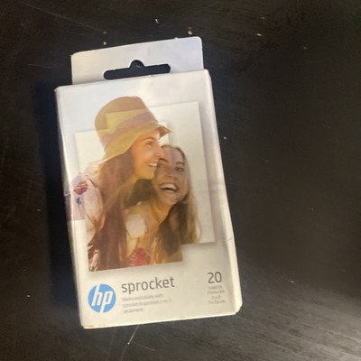 HP Sprocket Zink Photo Paper 2x3'' for HP Sprocket Photo Printers, 20 Sheets