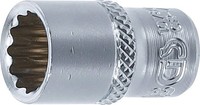 "BGS-10780 SteckschlüSsel-Einsatz ZwöLfkant Antrieb Innenvierkant 6,3 Mm (1/4\") S"