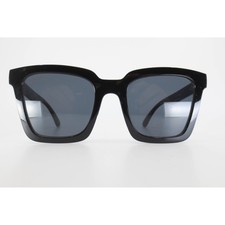 Black Square Oversized Sunglasses Chunky Frame Dark Tint Lenses 57-17-134 789687