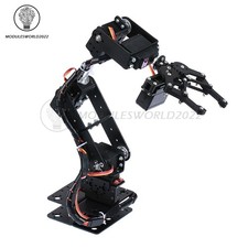 Kit de brazo robótico 6DOF brazo de robot de programación hágalo usted mismo kit de abrazadera sin servo