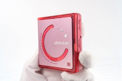 Victor XM-PX33 Portable MiniDisc Player Cherry Pink MD 26603 [DEMO