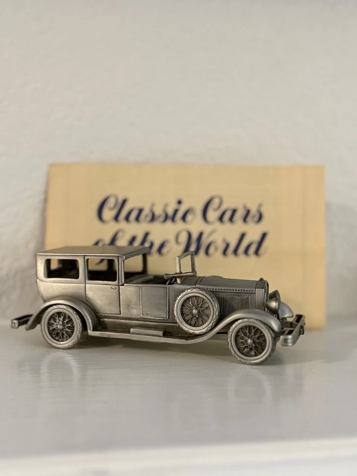 Raro Juego De 9 Coches Danbury Como Nuevos Peltre Del Mundo ~ Ver Descripción Para Nombres Foto 3 de 4