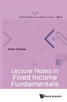Lecture Notes In Fixed Income Fundamentals Prisman Eliezer Z Taschenbuch 2017