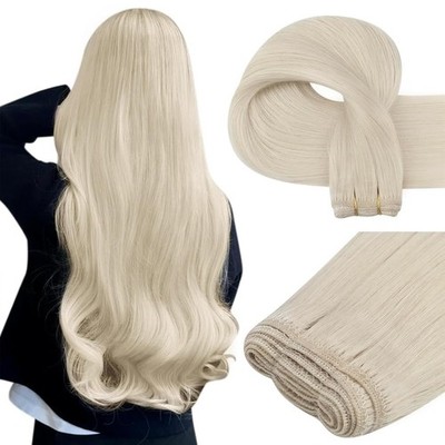 Natürliches Echthaar in Blond für Näharbeiten, Echthaar-Weft-Extensions