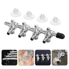 Distributore erogatore ossigeno serbatoio pesci controllo flusso d'aria acquario 4 vie 5 pezzi