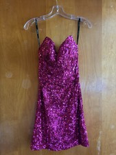Pink Sequin Sherri Hill Homecoming Dress Size 0