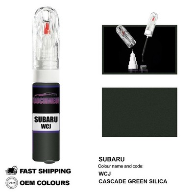 FÜR SUBARU CASCADE GREEN SILICA WCJ Touch Up Lackstift Pinsel Fix Kit Kratzer