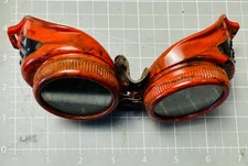 Vintage Jackson Products Burgundy Bakelite welding steampunk Red Black swirl