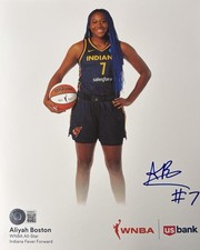 Aliyah Boston Signed 8X10 Photo BAS Beckett Rookie Autograph COA Indiana Fever