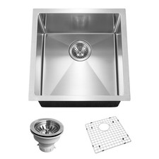 Houzer CNR-1700 Savior 17" Undermount Single Basin Stainless - Stainless Steel