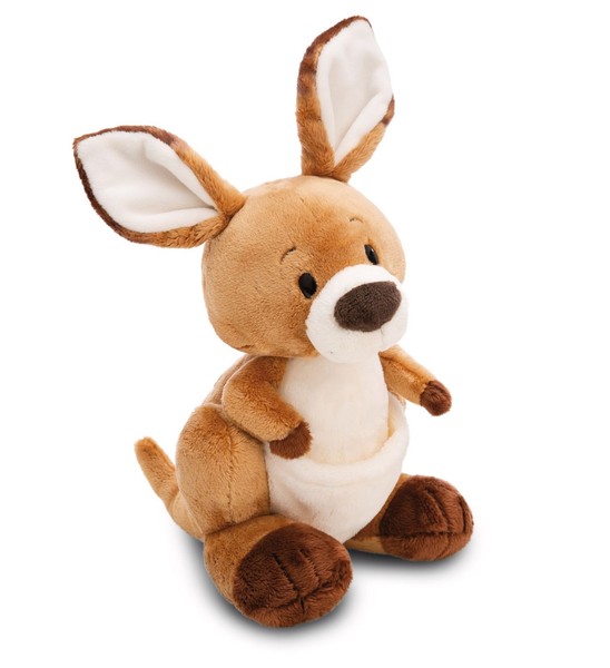 Nici, 61709 Kuscheltier KäNguru Kelly 15Cm Braun - Stofftier Aus Weichem PlüSch,-image