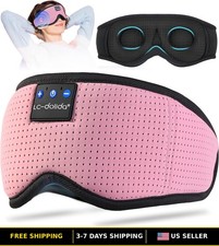 Wireless Bluetooth Sleep Mask with Headphones - 3D Comfort Design