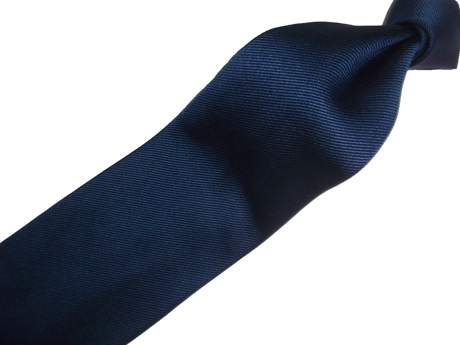 ( Robert Talbott, Carroll & Co solid blue woven s… - image 2
