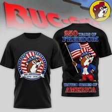 Buc-ee's 250 Years of Freedom Shirt 1776-2026 America 250th Anniversary Tee