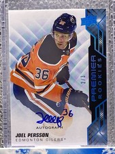 Joel Persson 2019-20 Upper Deck Premier Ice Hockey Auto #2/3 Edmonton Oilers
