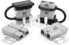 4 PCS 50A Battery Quick Connect/Disconnect for 6-12 Gauge Cables, 12V-36V Wire H