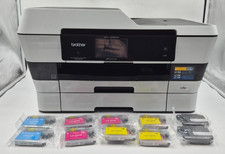 Brother MFC-J6920DW All-in-One Inkjet Printer Bundle LC103 Ink Cartridges White