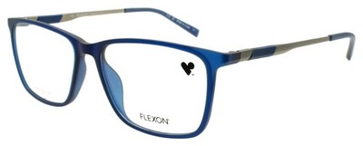 Flexon EP8019 413 Men's Glasses Matte Crystal Navy 54-16-145 Titanium Arms