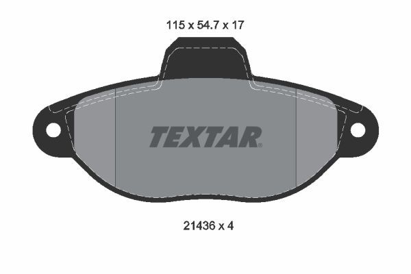 Front Brake Pad Set Fits Fiat Textar 2143602 1 Year Warranty