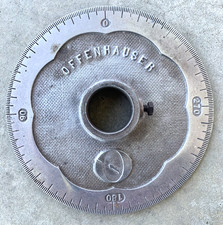 Vtg. Offenhauser Sand Cast Aluminum Degree Wheel 1.520 I.d. Race Ford Chevy