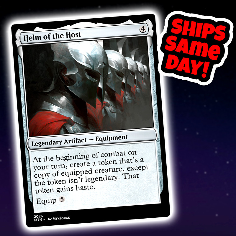 Helm Of The Host - Custom Art Magic: The Gathering Playtest Card - Commander