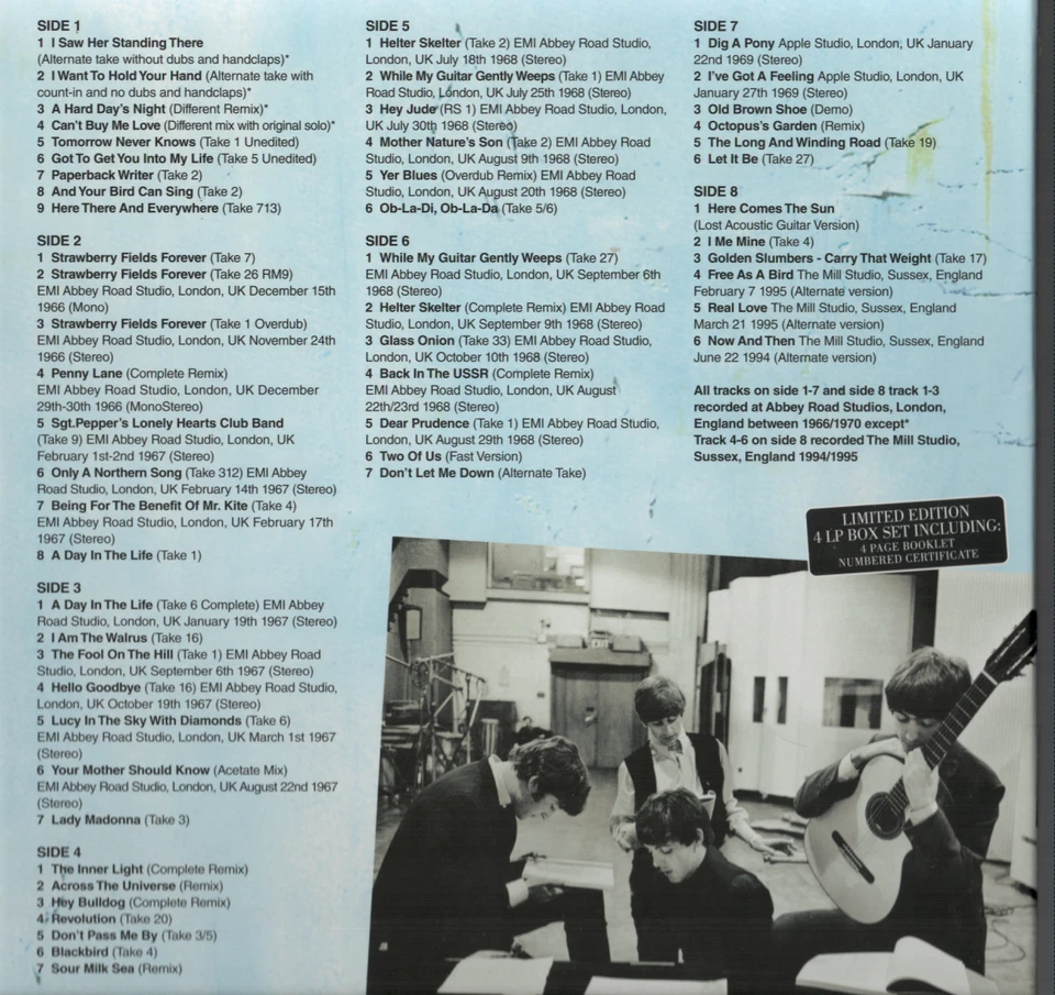 THE BEATLES - Anthology Outtakes + rare Box mit 4 LP`s - Bild 2 von 3