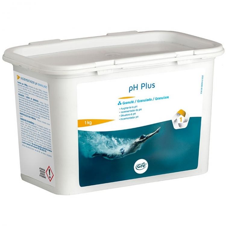 GRE AUMENTADOR PH PLUS GRANULADO 1 KG PISCINA MANTENIMIENTO