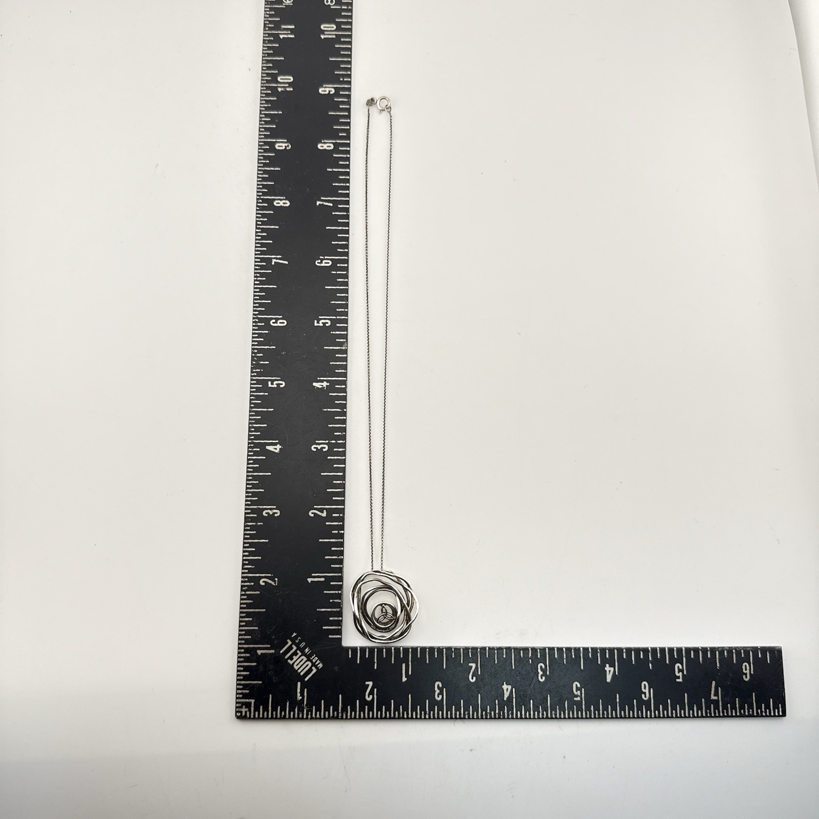 Keith Jack Necklace Celtic Cradle of Life Sterling Silver 10K Trinity Knot $290