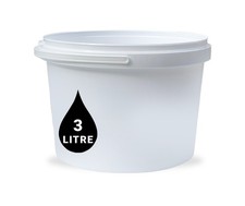 Buckets Tubs Pail Storage Containers Plastic Lid Handle 1L 3L 5L 10L 20L 25L 30L