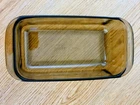Vintage Pyrex 1.5 Qt Amber Loaf Pan #213R Corning Vision Baking Dish USA