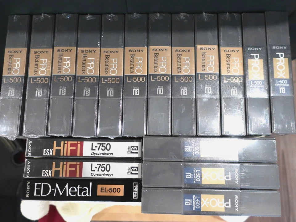 Sony ED Beta PRO,PRO-X Brand new/Unopened ED Beta Tape. Lot of 18 - Image 2 of 2