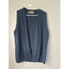 Vintage Shenandoah Wool Blend Vest Blue Gray  M Gorpcore Utility