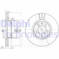 2X Delphi Bremsscheiben Vorne 300Mm BelÜFtet Passend FÜR Ford Galaxy Seat