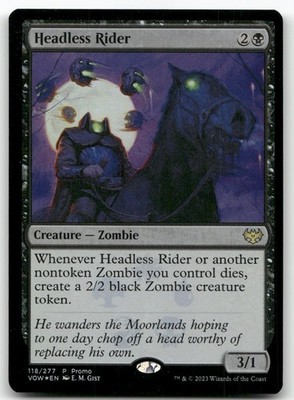 Headless Rider #118 (Foil) (LP) Media Promos MEDIA Magic MTG
