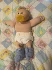 Vintage 1984 Coleco Cabbage Patch Doll Preemie Brown Eyes Brown Hair Pacifier
