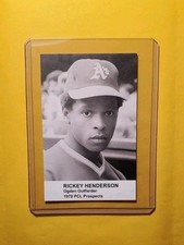 1979 Broders PCL Prospects Ex-Mt (corner) rookie RICKEY HENDERSON 