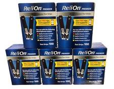 500 ReliOn Premier Test Strips GR8 Dated 2/2028 80 16/Per 100 FR SHIP