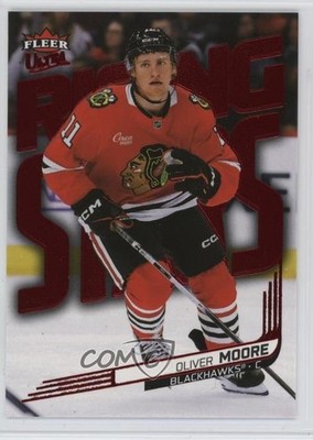 2025 Upper Deck Fleer Ultra Rising Stars Red 44/49 Oliver Moore Rookie RC 1g0e
