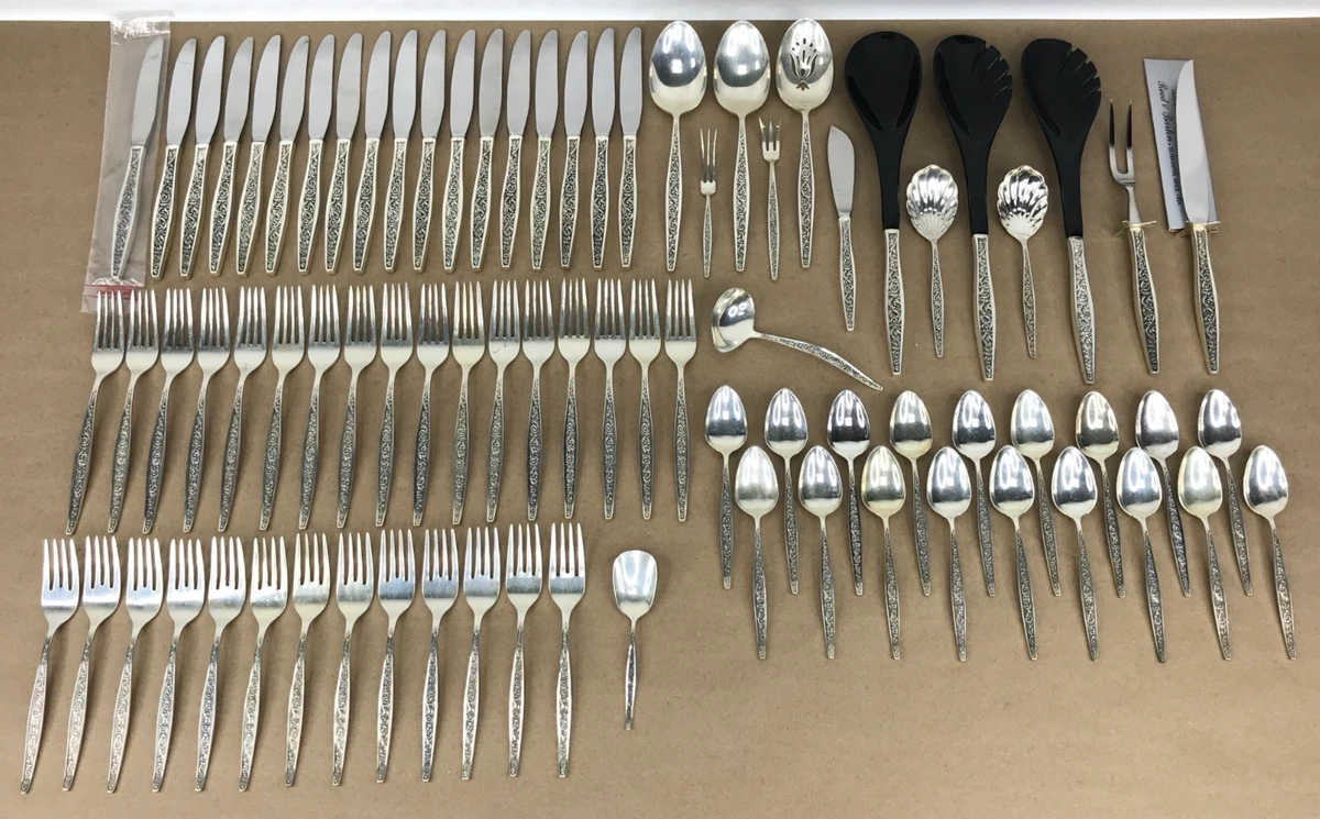 25+ Reed & Barton Antique US Sterling Silver Flatware Sets for