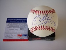CHAD BILLINGSLEY LOSANGELES DODGERS PSA/DNA/COA SIGNED MLB BASEBALL