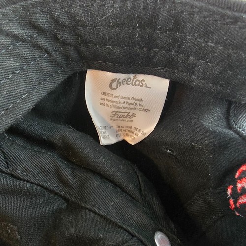 Flamin Hot Cheetos Sombrero Negro Para Hombres Negro Correa Ajustable Espalda Gorra de Béisbol Snack - Imagen 11 de 11