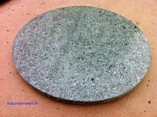 runde Natursteinplatte Tischplatte hellgrün Bistrotisch Granitplatte Steinplatte