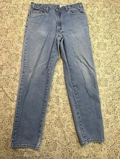 Eddie Bauer Straight Leg Jeans Mens Blue Sz. 38x34 Guys Casual Pants Work Sturdy