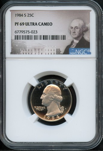 NGC - Washington Quarter - 25c - 1984 S - PF-69 - Ultra Cam