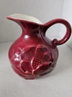 Vintage Redwing Pottery Pitcher Magnolia Design 1028 USA