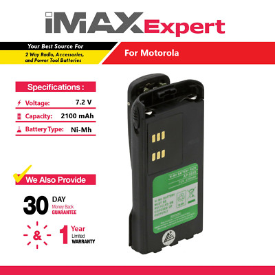 7.2V 2100mAh NiMh Battery for Motorola NTN9858, XTS1500, NTN9815, XTS2500