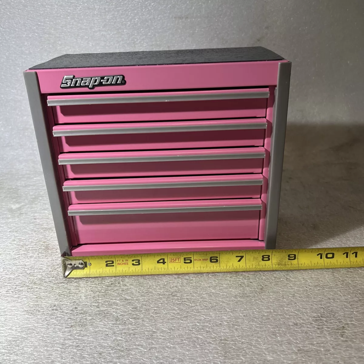 Snap On kmc922aptp five drawer micro roll cab Tool Box bottom PINK