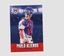 Pablo Aliendo signed autograph 2022 South Bend Cubs baseball card Venezuela G